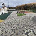 Скошеный шестиугольник  гранит серый, гранит черный, гранит серый с черным